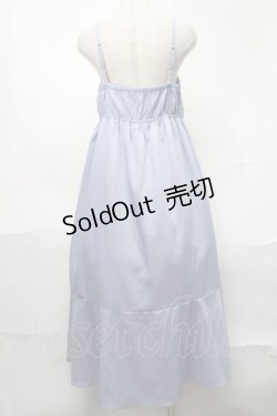 画像2: axes femme / ビッグレースリボンキャミワンピース  サックス S-25-08-21-1028-AX-OP-AS-ZS