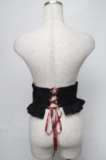 画像2: metamorphose / フリルコルセット  黒 S-25-08-21-001-ME-TO-AS-ZT503 (2)