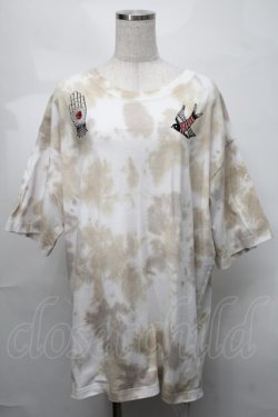 画像1: PUNK / タイダイTシャツ  オフ S-25-08-21-012-PU-TO-AS-ZT503