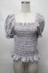画像1: Candy Stripper / VOLUME SLEEVE SHIRRINGトップス 2 ラベンダー S-25-08-21-017-PU-TO-SZ-ZT504 (1)