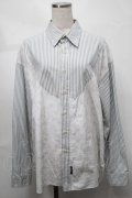MILKBOY / ストライプシャツ  白ｘサックス S-25-08-21-018-MB-BL-AS-ZS