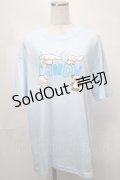 Candy Stripper / CINNAMOROLL WITH PEPE TEE  サックス S-25-08-21-019-PU-TO-AS-ZS