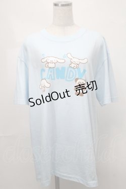 画像1: Candy Stripper / CINNAMOROLL WITH PEPE TEE  サックス S-25-08-21-019-PU-TO-AS-ZS