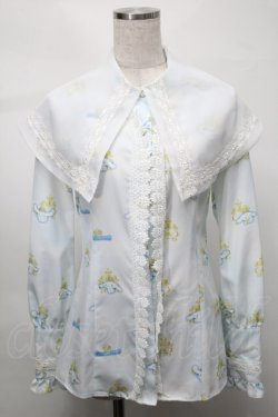 画像1: MIHO MATSUDA / [CINNAMOROLLコラボ]ブラウス・シャルル  サックス S-25-08-21-021-GO-BL-AS-ZT504