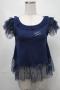 Angelic Pretty / Sugar Dream Dollカットソー  紺 S-25-08-21-025-AP-TO-HR-ZS