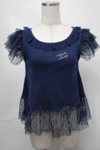 Angelic Pretty / Sugar Dream Dollカットソー  紺 S-25-08-21-025-AP-TO-HR-ZS
