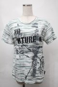 no future / プリントカットソー  グリーン S-25-08-21-029-PU-TO-AS-ZS