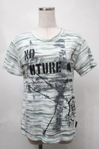 no future / プリントカットソー  グリーン S-25-08-21-029-PU-TO-AS-ZS