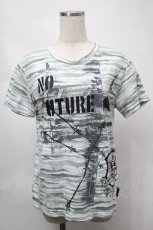 画像1: no future / プリントカットソー  グリーン S-25-08-21-029-PU-TO-AS-ZT504 (1)
