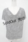 PUNK / ドレープトップス  グレー S-25-08-21-034-PU-TO-AS-ZS