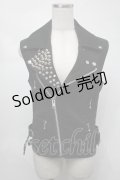 SEXY DYNAMITE LONDON (CHOICE) / ライダースベスト  黒 S-25-08-21-036-PU-TO-SZ-ZS