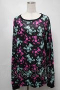Drug Honey / スケルトンテディカットソー  黒 S-25-08-21-038-PU-TO-AS-ZS