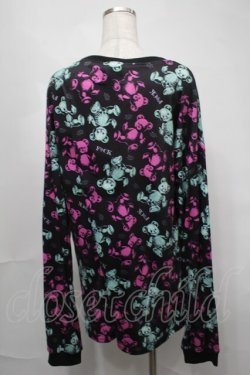 画像2: Drug Honey / スケルトンテディカットソー  黒 S-25-08-21-038-PU-TO-AS-ZT0826S