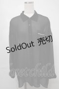 Ank Rouge / シアーパールシャツ  黒 S-25-08-21-039-CA-BL-AS-ZS