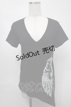 画像1: BPN / プリントアシメタンクトップ  黒 S-25-08-21-040-GO-TO-HR-ZT504