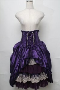 ATELIER PIERROT / シャーロットバッスルコルセットスカート  パープル S-25-08-22-1047-EL-SK-SZ-ZS