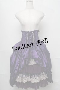 ATELIER PIERROT / シャーロットバッスルコルセットスカート  パープル S-25-08-22-1047-EL-SK-SZ-ZI