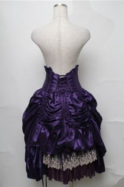 画像2: ATELIER PIERROT / シャーロットバッスルコルセットスカート  パープル S-25-08-22-1047-EL-SK-SZ-ZS