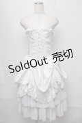 ATELIER PIERROT / バッスルコルセットドレス  白 S-25-08-22-1048-EL-SK-HR-ZS