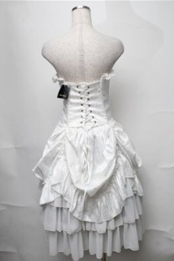 画像2: ATELIER PIERROT / バッスルコルセットドレス  白 S-25-08-22-1048-EL-SK-HR-ZS