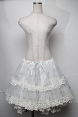 画像1: FRILL / ボリュームパニエスカート  白 S-25-08-22-1050-HN-SK-SZ-ZS