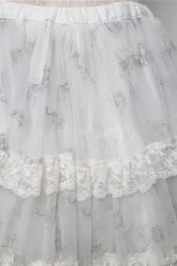 画像3: FRILL / ボリュームパニエスカート  白 S-25-08-22-1050-HN-SK-SZ-ZS
