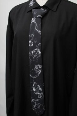 画像3: CIVARIZE / ネクタイ付き刺繍デザインシャツ F ブラック S-25-08-22-1015-GO-BL-SZ-ZS