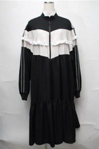 HEIHEI / ジャージワンピース  黒 S-25-08-22-1018-PU-OP-AS-ZS