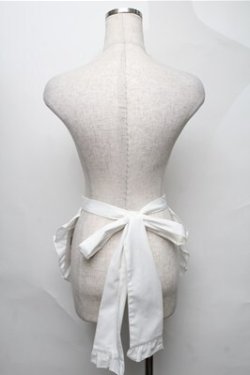 画像2: axes femme kawaii / mikkoコラボ刺繍エプロン  白 S-25-08-22-1002-AX-SK-AS-ZS