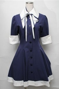 ATELIER BOZ //キャロルワンピースネオ  ブルー S-25-08-22-1023-EL-OP-AS-ZS