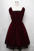 ATELIER PIERROT / Shadowy Soiree Dress  ワイン S-25-08-22-1026-EL-OP-SZ-ZS