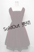 ATELIER PIERROT / Shadowy Soiree Dress  ワイン S-25-08-22-1026-EL-OP-SZ-ZS
