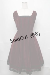 ATELIER PIERROT / Shadowy Soiree Dress  ワイン S-25-08-22-1026-EL-OP-SZ-ZS