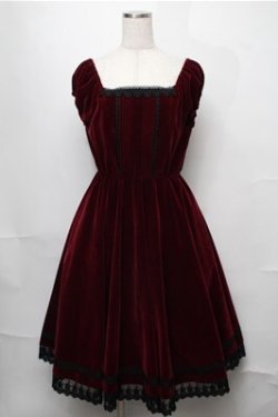 画像1: ATELIER PIERROT / Shadowy Soiree Dress  ワイン S-25-08-22-1026-EL-OP-SZ-ZS