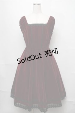 画像1: ATELIER PIERROT / Shadowy Soiree Dress  ワイン S-25-08-22-1026-EL-OP-SZ-ZS