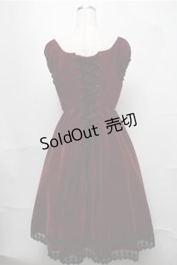 画像2: ATELIER PIERROT / Shadowy Soiree Dress  ワイン S-25-08-22-1026-EL-OP-SZ-ZS