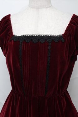 画像3: ATELIER PIERROT / Shadowy Soiree Dress  ワイン S-25-08-22-1026-EL-OP-SZ-ZS