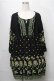画像1: Jane Marple Dans Le Salon /フラワー刺繍チュニックワンピース  黒 S-25-08-22-1031-JM-OP-AS-ZS (1)