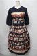 画像1: Jane Marple / Strawberry label scarfのタブリエドレス  ネイビー S-25-08-22-1033-JM-OP-HR-ZS (1)