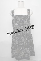 Jane Marple Dans Le Salon / 刺繍ワンピース  黒 S-25-08-25-051-JM-OP-AS-ZS