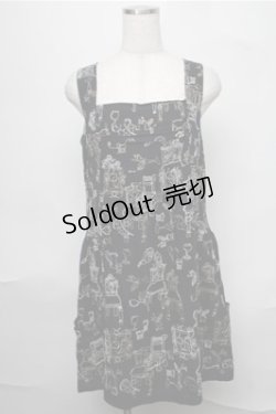 画像1: Jane Marple Dans Le Salon / 刺繍ワンピース  黒 S-25-08-25-051-JM-OP-AS-ZS