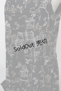 画像3: Jane Marple Dans Le Salon / 刺繍ワンピース  黒 S-25-08-25-051-JM-OP-AS-ZS