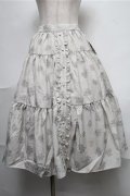 m petit by misako / MSKハナガラリバーシブルボリュームスカート S オフ S-25-08-25-053-LO-SK-AS-ZS