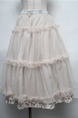 画像3: m petit by misako / MSKハナガラリバーシブルボリュームスカート S オフ S-25-08-25-053-LO-SK-AS-ZS