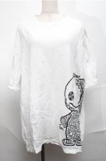 画像1: NieR CLOTHING / プリントTシャツ  白 S-25-08-25-007-PU-TO-HR-ZT354 (1)