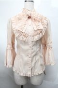 metamorphose / ヨーク切替ラッパ袖ブラウス （梨地）  ベージュ S-25-08-25-012-ME-BL-HR-ZS