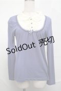 axes femme / 重ね着風カットソー  ブルー S-25-08-25-016-AX-TO-HR-ZS