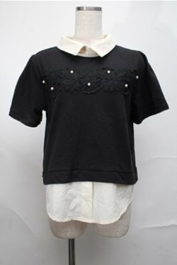 画像1: axes femme / トップス  黒 S-25-08-25-017-AX-TO-AS-ZS