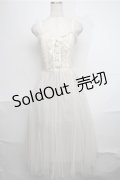 axes femme / レース重ねキャミワンピース  オフ S-25-08-25-027-AX-OP-AS-ZS