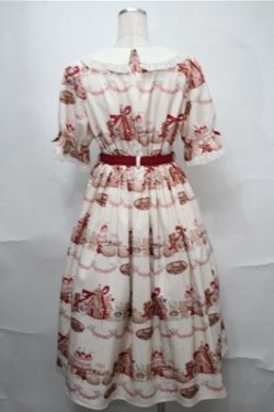 画像2: axes femme kawaii / お菓子の家柄ワンピース  アイボリー S-25-08-25-030-AX-BL-HR-ZS